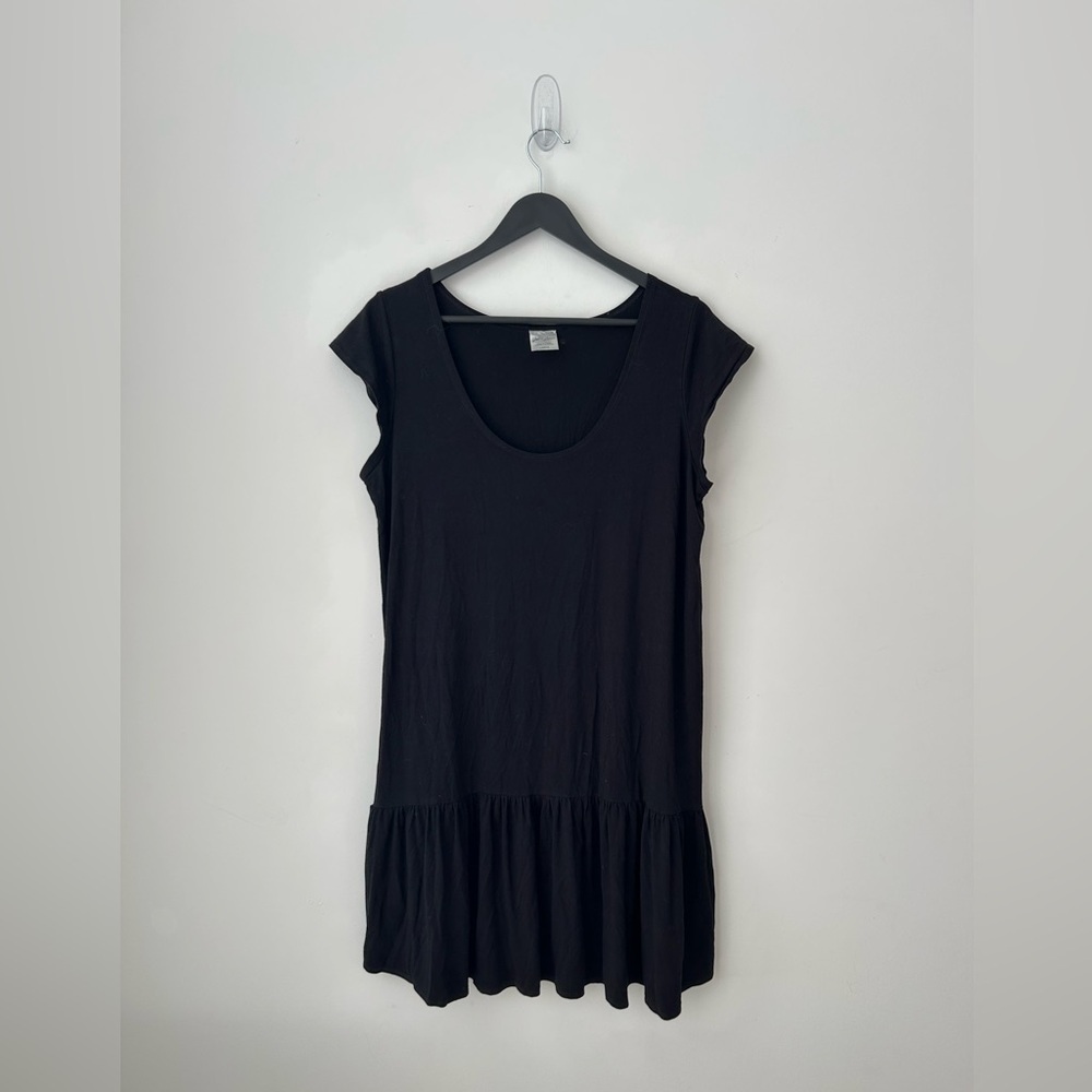 Jax + Lennon bamboo peplum black dress